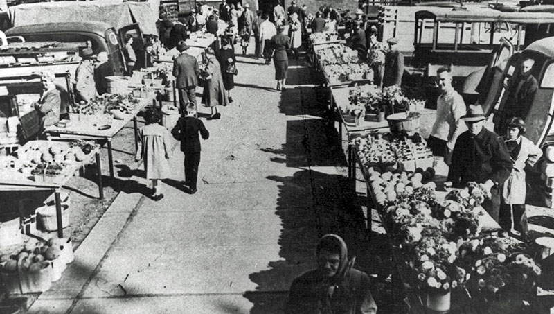 image of the Farmers Market then