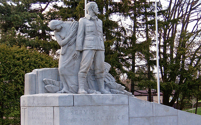 Welland Crowland war memorial now